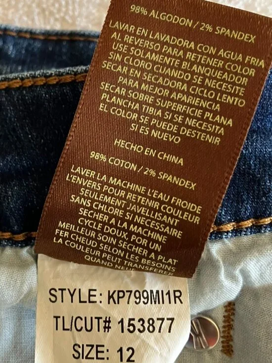 KUT from the Kloth "Katy" Boyfriend Jeans | Women's Size 12 | Medium Blue Wash - Picture 10 of 11